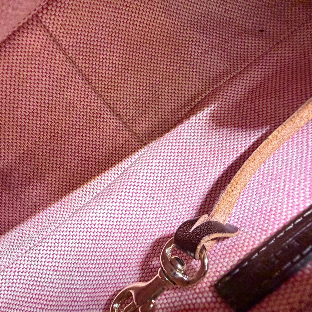 Dooney & Bourke Brown and Cream Giraffe-Print Leather Shoulder Bag - Picture 11 of 15